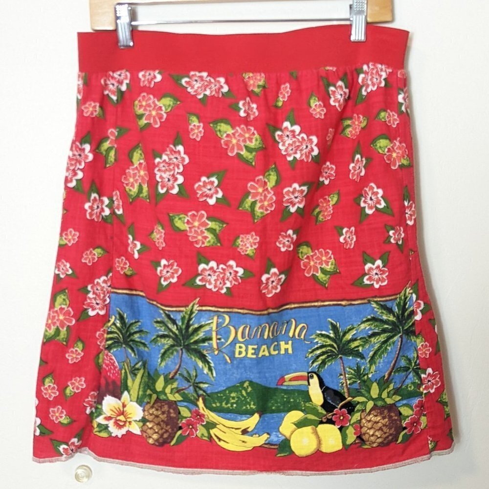 Vintage Skirt Handmade Banana Beach Mango Bay Retro